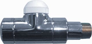 Herz - De Luxe Radiatorafsluiter th.afsl t590 r1/2 wit