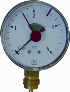 AFRISO - Buisveermanometer Euro Manometer 3/8Radiaal 4Bar