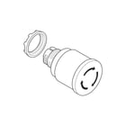 ABB - Modular MPM Drukknop frontelement (paddestoel) Drukknp Fr 1Sfa611510R1101