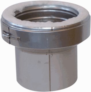 Metaloterm - AT Dubbelw. rookgashulpstuk 2 aansl. Aansls Atas 130Mm