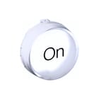 ABB - KTC Lens drukknop/signaallamp lens druk txtkap wt met on
