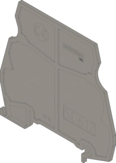 ABB - R600 Eindplaat rijgklem Sc612 Scheidplaat