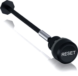 ABB - Modular KPR Drukknop frontelement Reset Schacht Zw