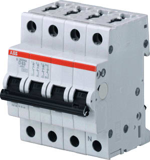 ABB - System pro M compact S200 Installatieautomaat instaut s203 d8na/3p+n