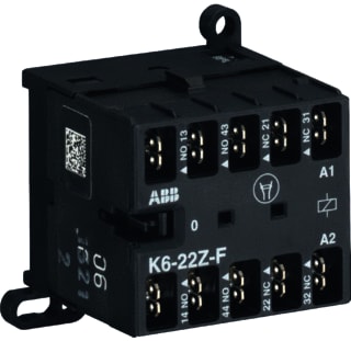 ABB - B mini K Hulprelais k6-22/24v magntsch 2no+2nc