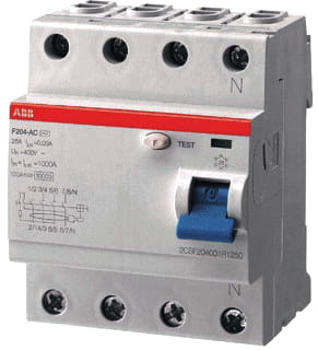 ABB - System pro M compact F200 Aardlekschakelaar 100A-30Ma 4P