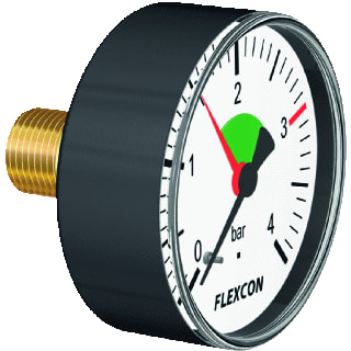Flamco - Buisveermanometer Manometer 80Mm 1/4 Axiaal