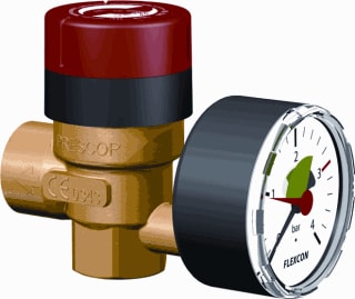 Flamco - Prescor Prescomano Veiligheidsventiel Prescomanometer 3/4"