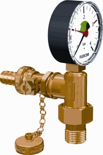 Flamco - Manofiller Vul- en aftapkraan V+A Kraan 1/2"