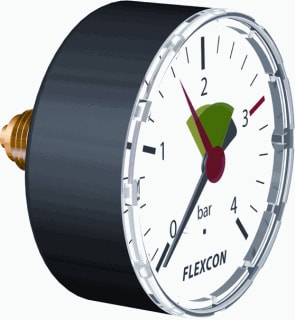 Flamco - Buisveermanometer Manometer 63Mm 1/4 Axiaal