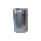 Metaloterm - AT Dubbelw. rookgashulpstuk 2 aansl. Paspyp Atpp 130Mm