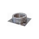Metaloterm - AT Dubbelw. rookgashulpstuk 1 aansl. voetpl atapu 130mm