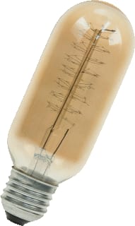 Bailey - Gloeilamp buisvormig rustika e27 230v 40w goud