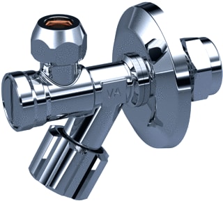 Raminex - Stopkraan voor sanitaire toestellen Hoekstkr 15X10Mm Knel+Filt