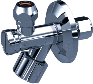Raminex - Stopkraan voor sanitaire toestellen Hoekstkr 12X10Mm Knel+Filt