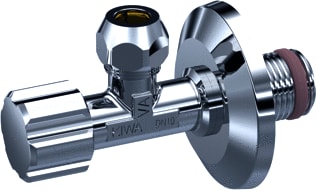 Raminex - Stopkraan voor sanitaire toestellen Hoekstkr 1/2X10Mm Chr