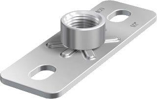 Flamco - GP Grondplaat voor beugelbevestiging Fast Gp0.5"120X40Mm