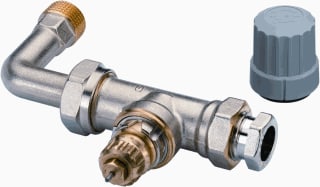 Danfoss - RA-FNE Radiatorafsluiter Th/St/Ve 1/2+Bo 1P