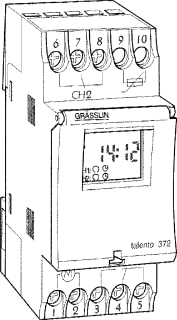 Grasslin - Digitale schakelklok vr paneelbouw schakklk talento 372