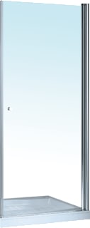 Hüppe - 501 Design Pure Douchedeur 501D Zwdr 90X2 Hg/Zm
