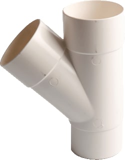 Wavin - HWA Fitting met 3 aansluitingen T-Stuk 45Gr 80Mm Wit