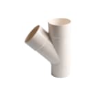 Wavin - HWA Fitting met 3 aansluitingen T-Stuk 45Gr 80Mm Wit