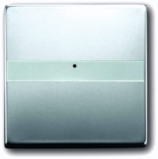 ABB Busch-Jaeger - Pure Stainless Steel Bed.element / centr.pl. schakelmat. bedelem wip tkst ws krs pls