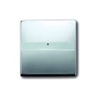 ABB Busch-Jaeger - Pure Stainless Steel Bed.element / centr.pl. schakelmat. bedelem wip tkst ws krs pls