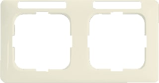 ABB Busch-Jaeger - SI Linear Afdekraam schakelmateriaal Tkstafdkrm 2V Hkg Hor Cr