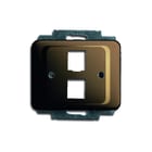 ABB Busch-Jaeger - Alpha Inzetplaat schakelmateriaal Cpl 2X Mj 216000-2 A-Brons