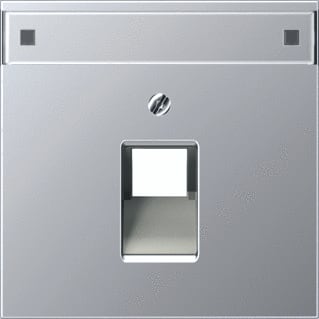 Jung - LS RANGE Inzetplaat schakelmateriaal Afdkls-Alu Uae Dta 1-Vdg.