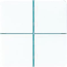 Jung - EIB-KNX Tastsensor bussysteem Tastbedelm 4V Wit Cd Knx