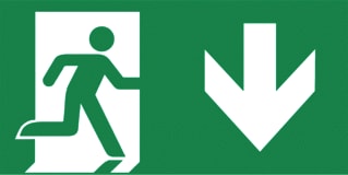 Famostar - D-Sign Picto Pictogram noodverlichting Ez Beneden 7.0