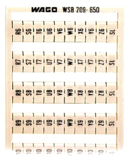 Wago - WSB Codering rijgklem codrgklm 209-650