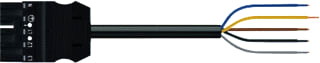 Wago - 771 Patchkabel inst.bare gebouwinstall. Male-Open 5M 5X2,5 Zw.