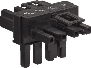 Wago - Comp. verd. insteekb. gebouwinstal. T-VERDELER 1M-2F 4P W