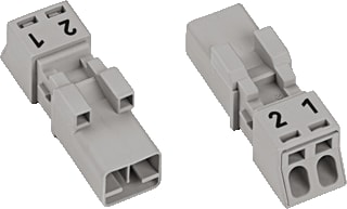 Wago - Winsta Mini 890 Conn. v insteekbare gebouwinstall. Steker Male 2P Gr