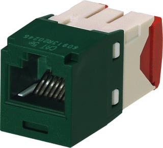 Panduit - Modulaire connector Cj Cat5E Rj45 Groen