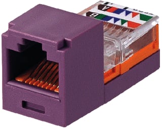 Panduit - Modulaire connector Cj Cat5E Rj45 Paars