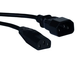 Ratio Electric - Jumper cord Aansluitleiding Kab C14-C13 3M Zw
