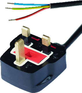 Ratio Electric - Power Cord Aansluitleiding Net Uk 3X1 2,5M