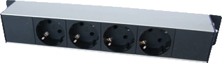 Ratio Electric - Desk-Box Contactdooscombinatie 4Xschuko I3 Alu