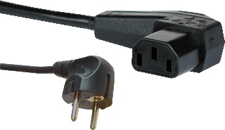 Ratio Electric - Power Cord Aansluitleiding Schuko-C13 Angl 3X1 2,5M