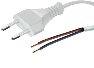 Ratio Electric - Power Cord Aansluitleiding Net Euro 2X0,75 1,5M W