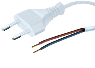 Ratio Electric - Power Cord Aansluitleiding Kab Euro 2G0,75 2M Wit