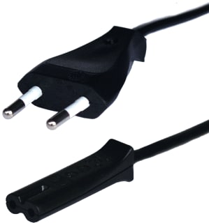 Ratio Electric - Power Cord Aansluitleiding Euro-C7 2X0,75 1,5M
