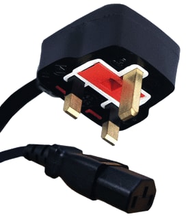 Ratio Electric - Power Cord Aansluitleiding Net Uk-C13 3X1 2,5M
