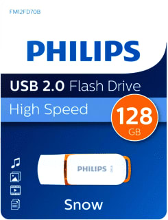 Philips - Opslagmedium digitaal usb 2.0 128gb snow oranje