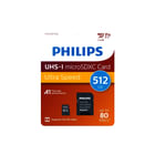 Philips - Opslagmedium digitaal Micro Sdxc 512Gb Adapter