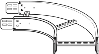 Legrand - Swifts Bocht/hoekstuk kabelladder Bochtstuk B200 H125